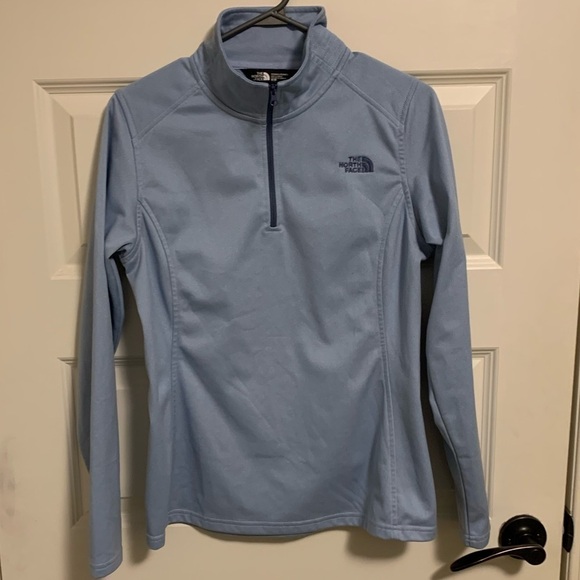 The North Face Blue Fitted Zip-up Sweatshirt - Picture 1 of 4